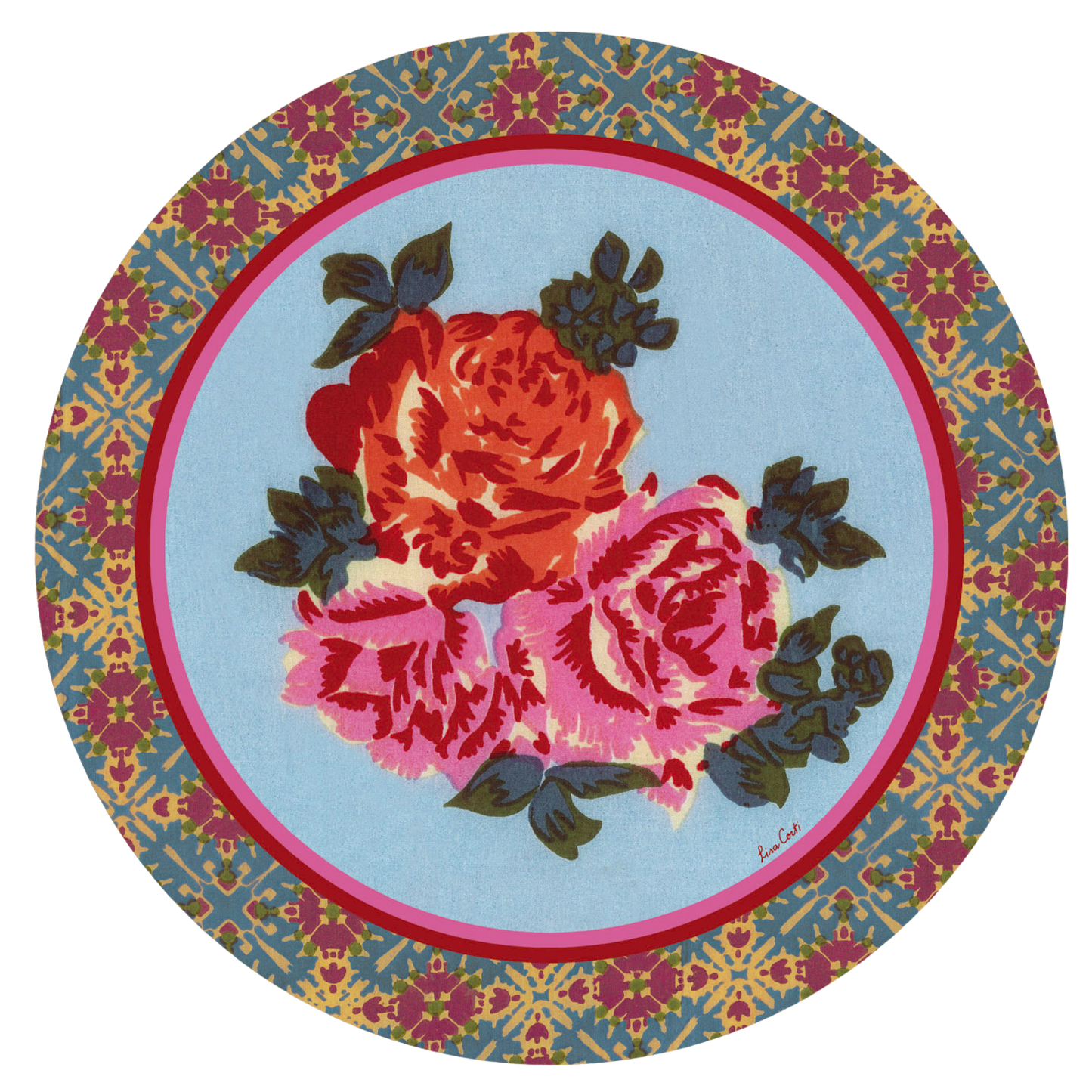 Naga Garden Placemat - Light Blue