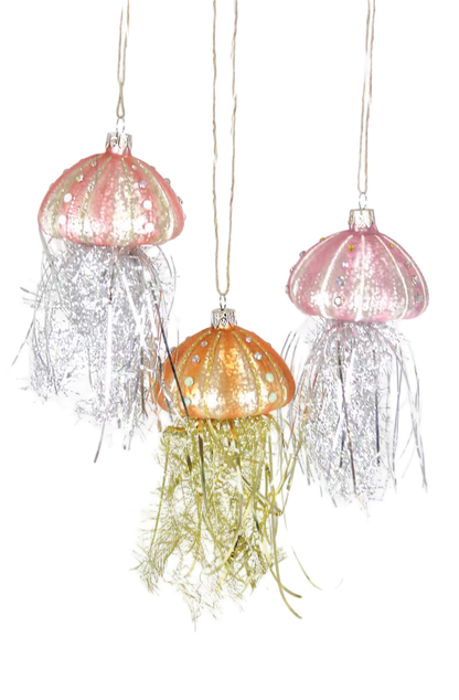 Tinsel Jellyfish Ornament