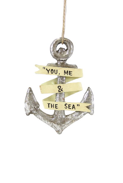 "You, Me & The Sea" Anchor Ornament