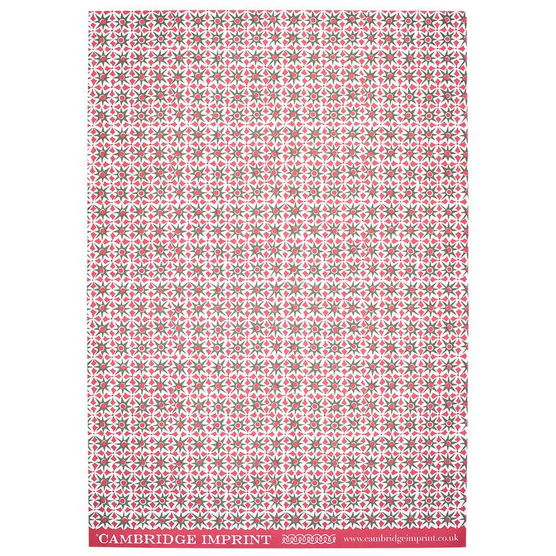 Alhambra Star Patterned Wrapping Paper Sheet