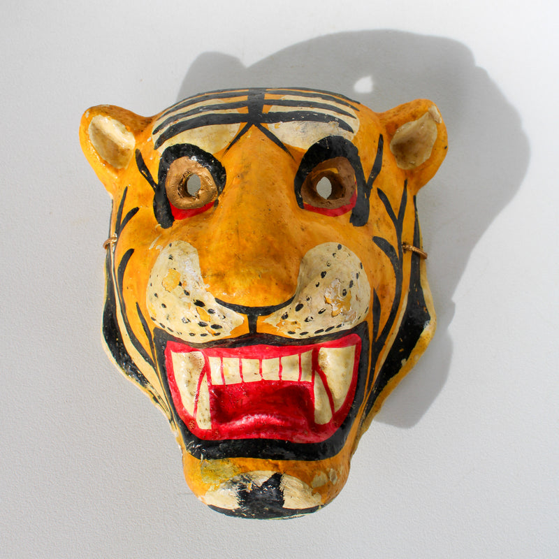 Paper Mache Tiger Mask