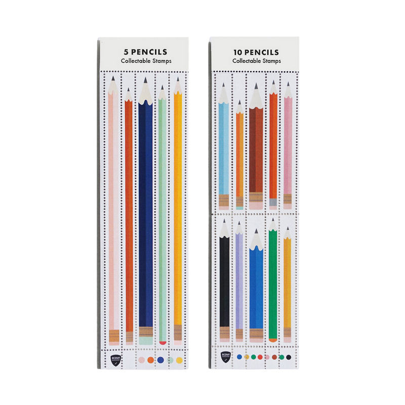 Pencil Stamp - Set of 10