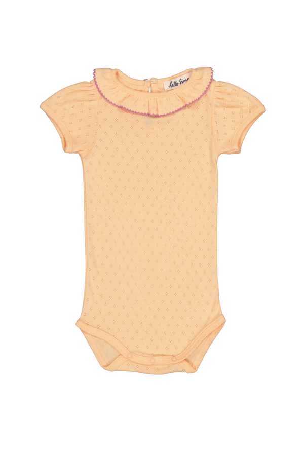 Perrine Baby Bodysuit - Pointelle Peach