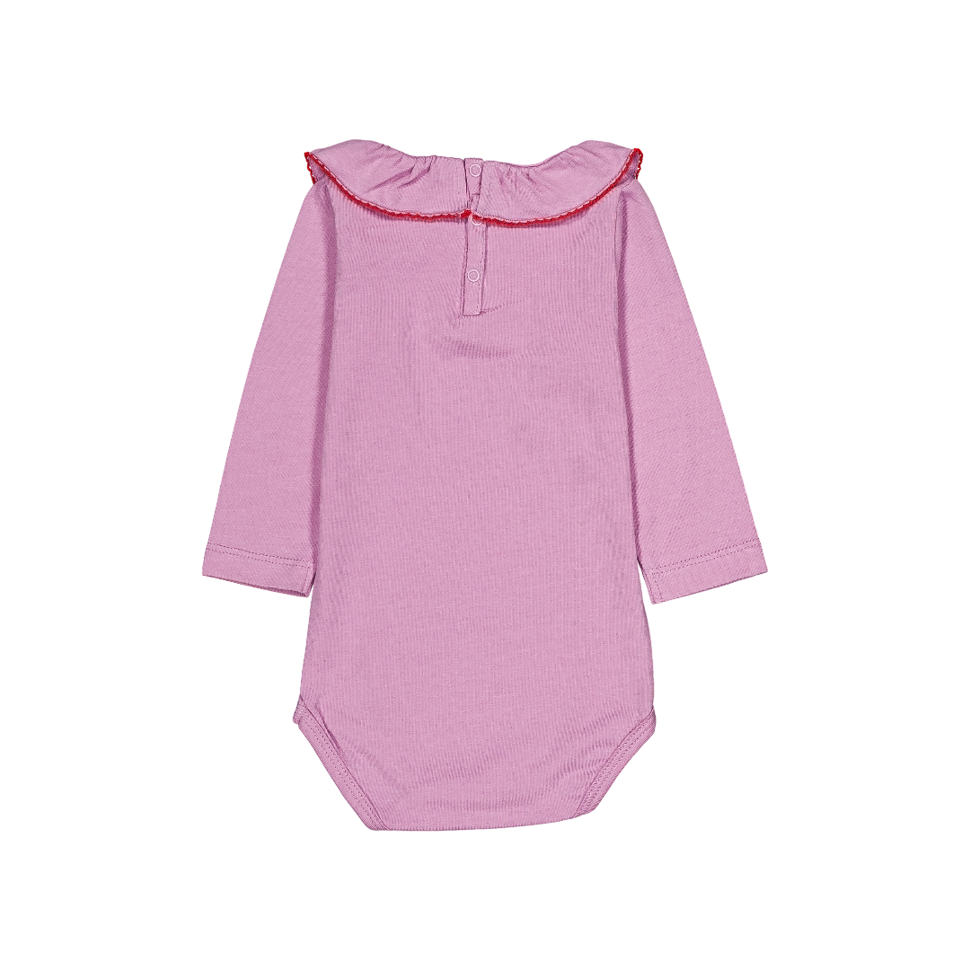 Pistache Baby Bodysuit - Orchid
