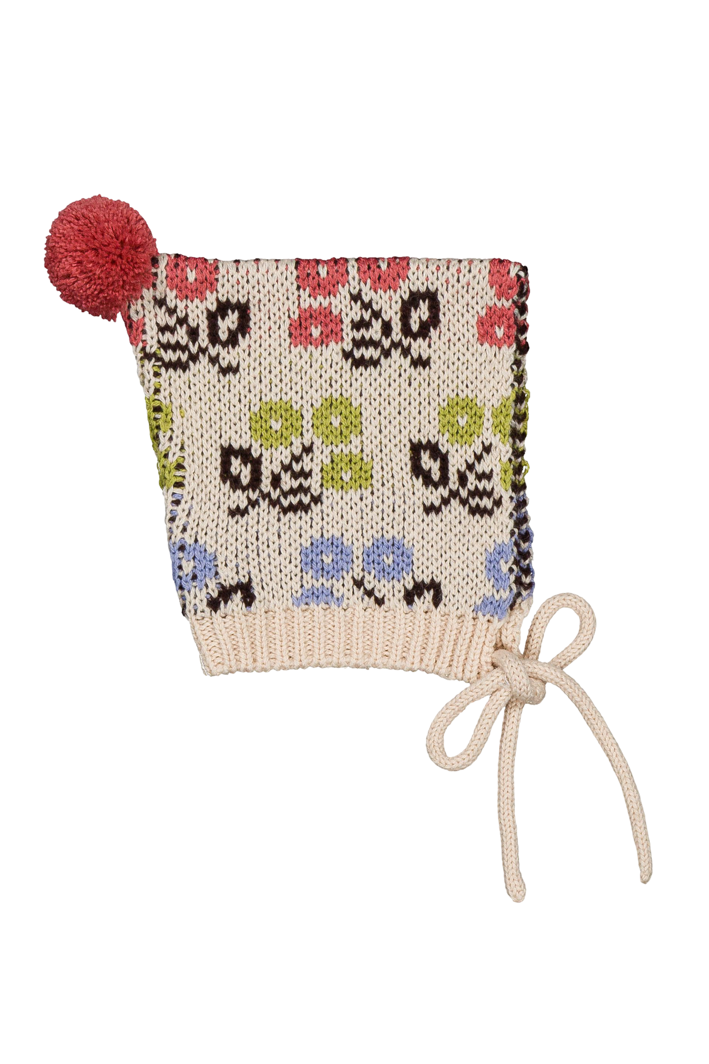 Pompom Baby Hat - Spring
