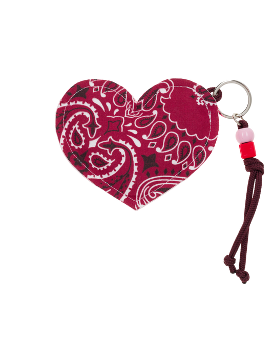 Bandana Key Chain - Heart