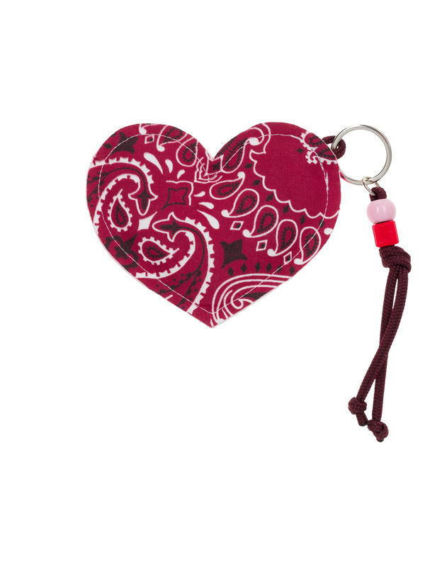 Bandana Key Chain - Heart