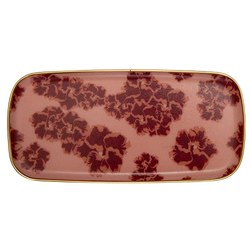 Printed Oblong Tray - Hibiscus
