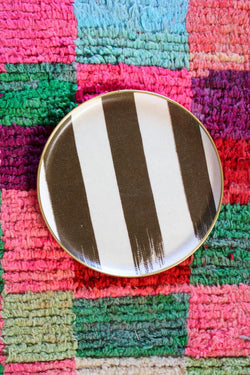 Printed Round Tray - Sierra Bay Stripe