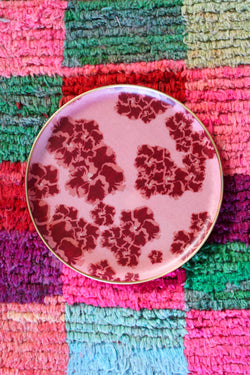 Printed Round Tray - Hibiscus