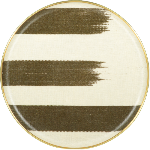 Printed Round Tray - Sierra Bay Stripe