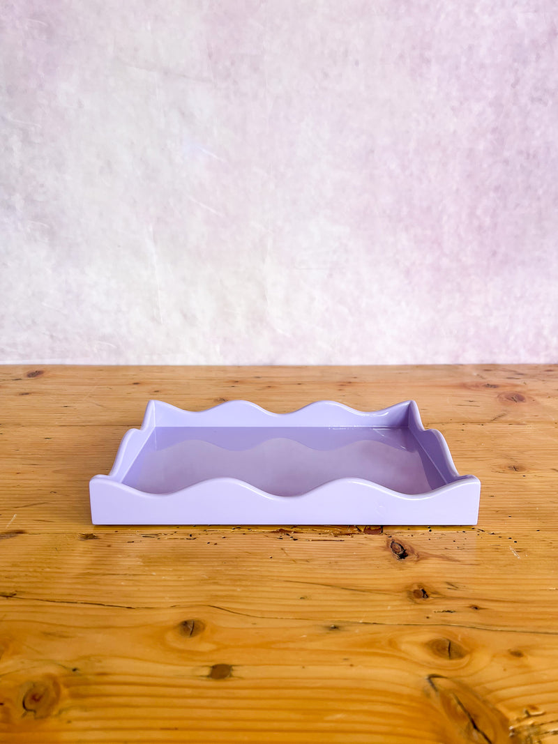 Rita Konig Belles Rives Lacquer Tray - Purple