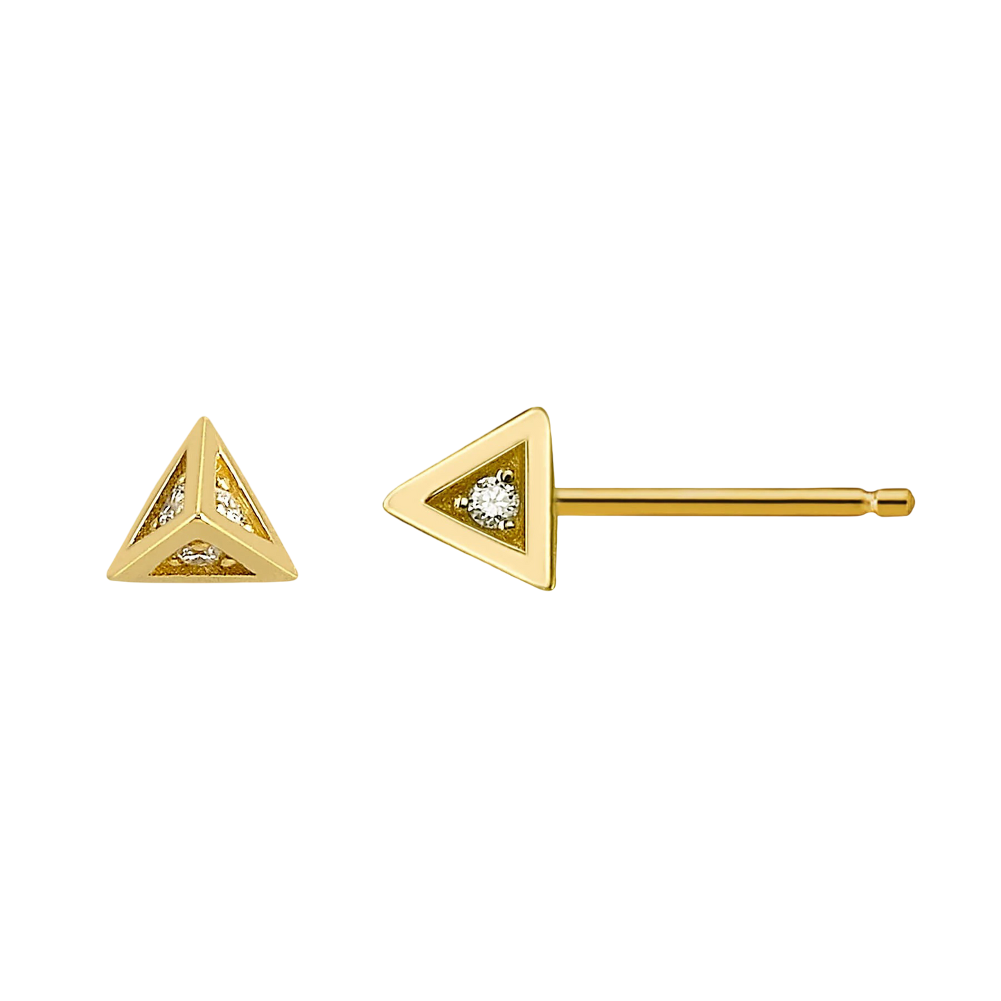 Pyramid Stud Earrings