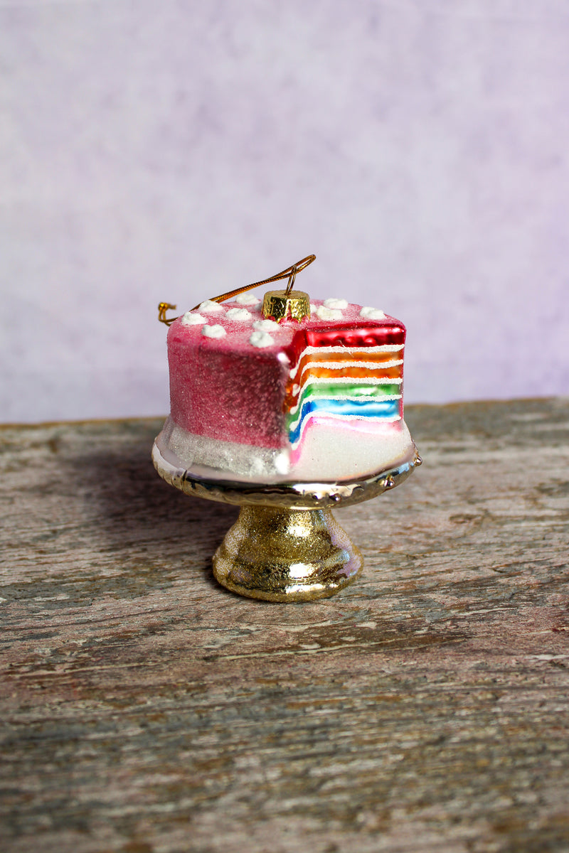 Rainbow Cake Ornament
