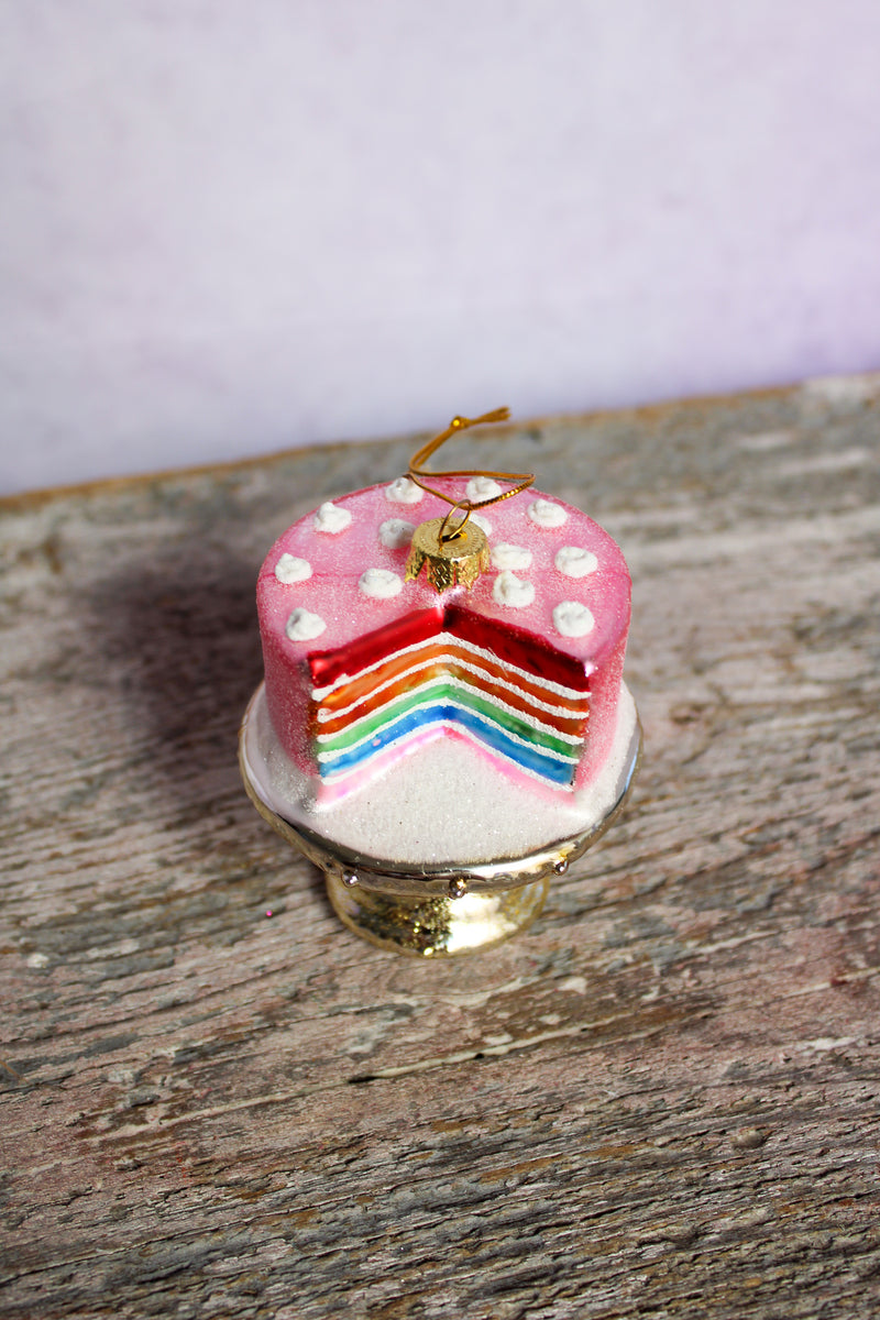 Rainbow Cake Ornament