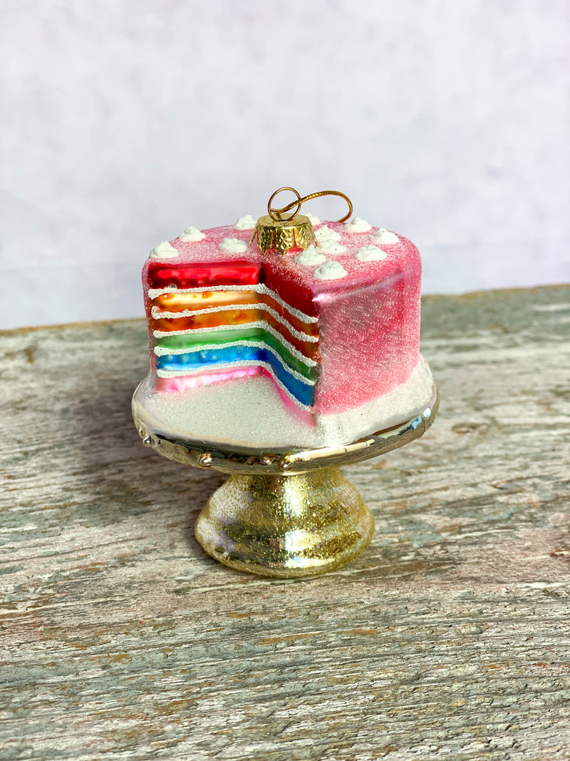 Rainbow Cake Ornament