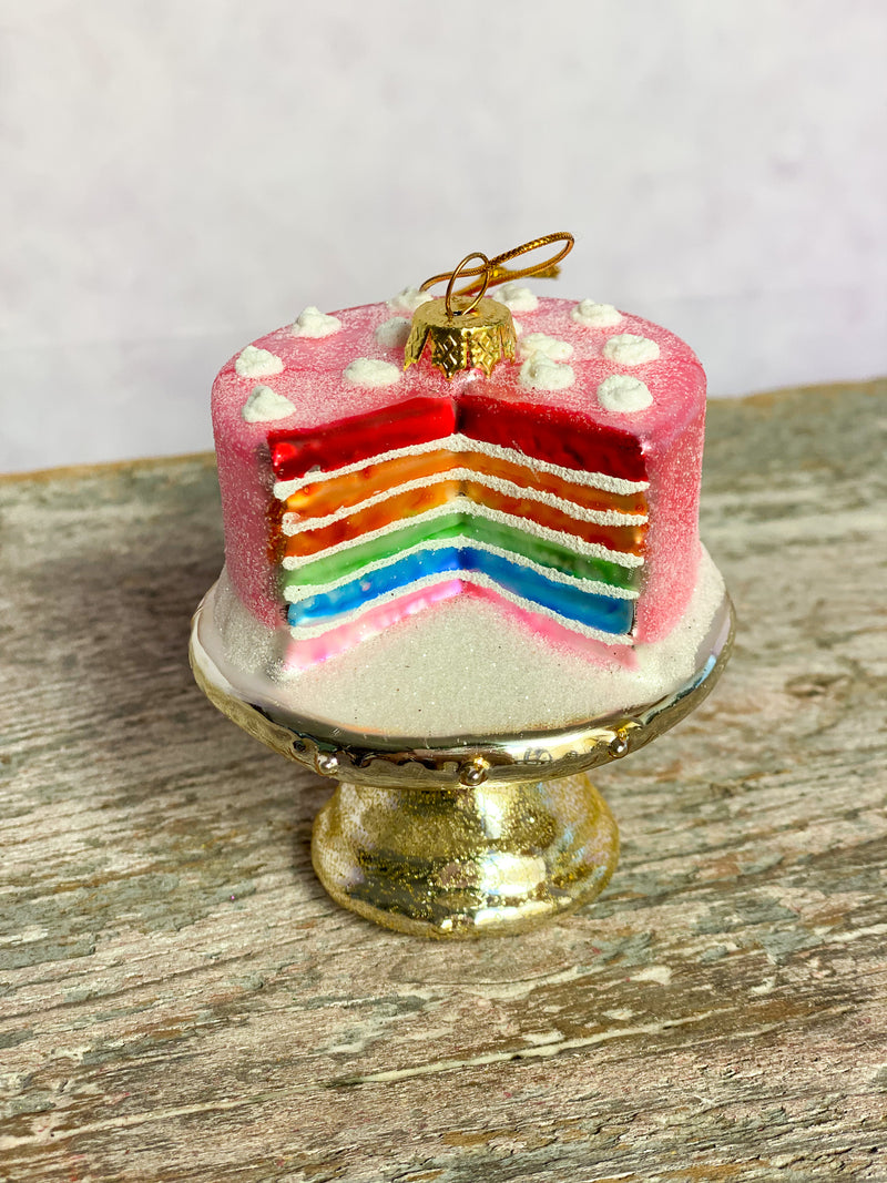 Rainbow Cake Ornament
