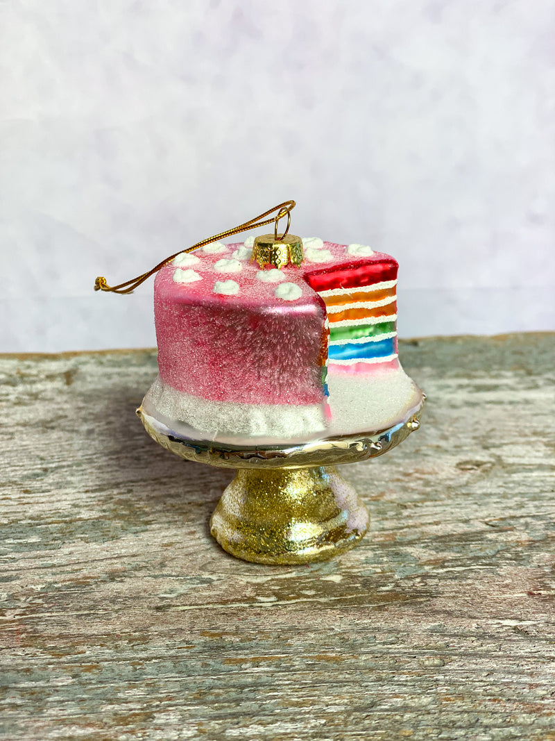 Rainbow Cake Ornament