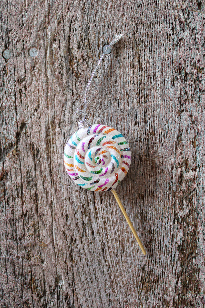 Rainbow Lollipop Ornament