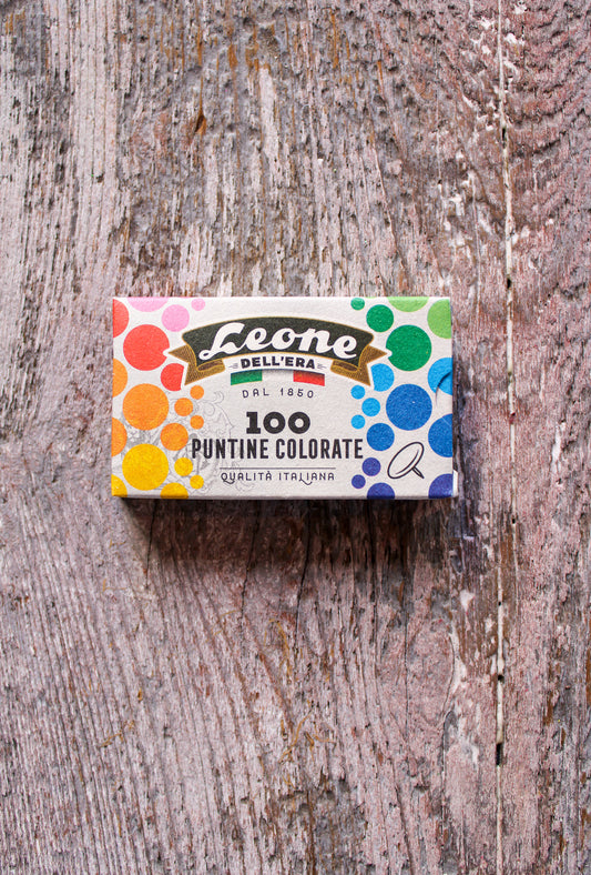 Rainbow Push Pins Set of 100