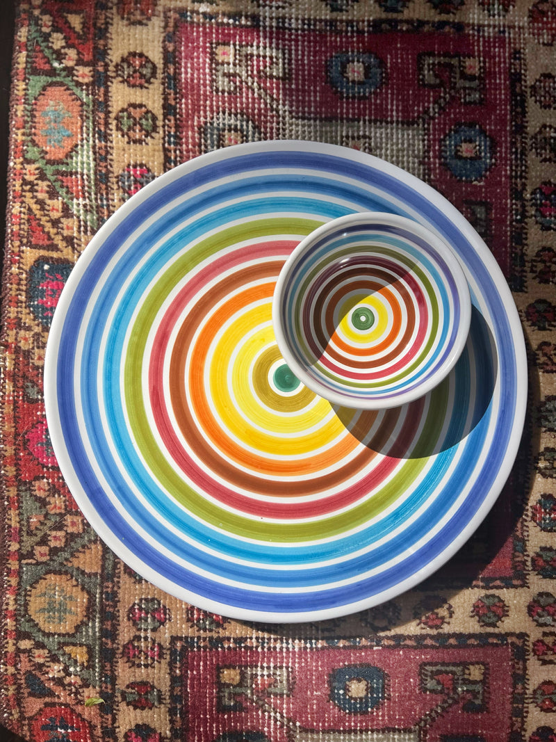 Rainbow Stripe Plate/Platter
