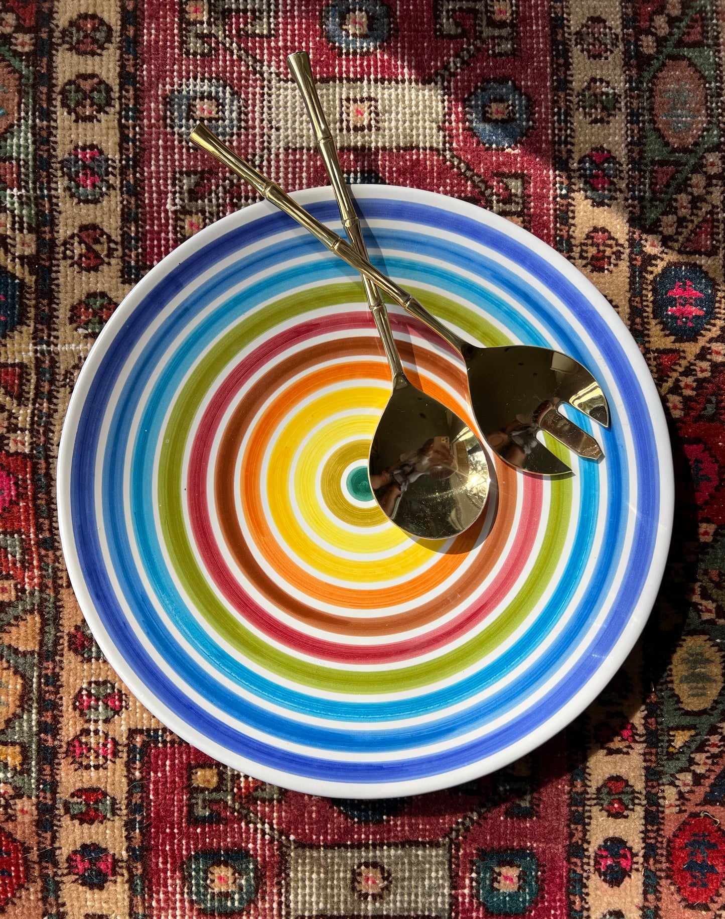 Rainbow Stripe Plate/Platter