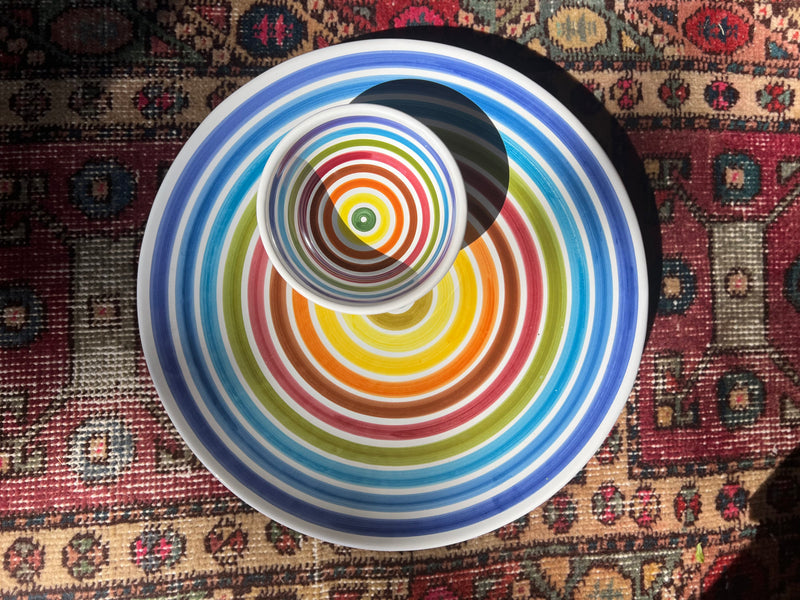 Rainbow Stripe Plate/Platter