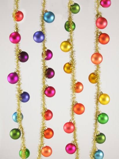 Rainbow Tinsel Garland