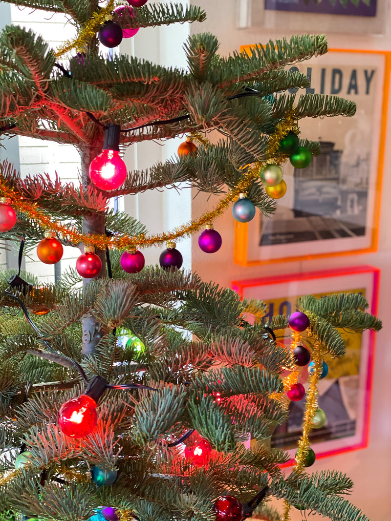 Rainbow Tinsel Garland