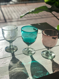 Recycled Glass Goblet