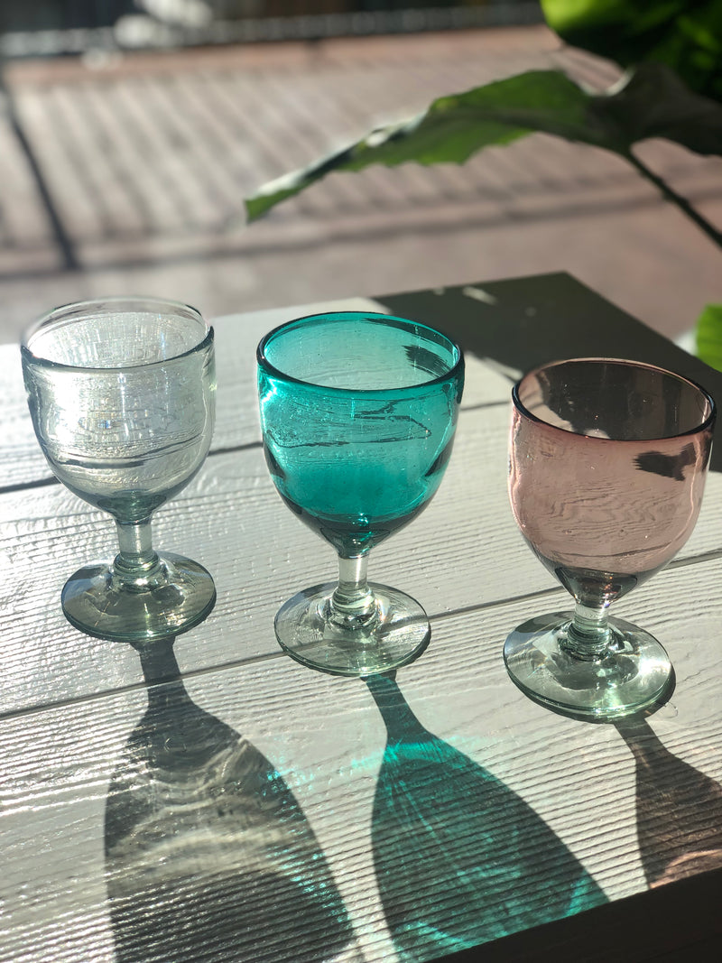 Recycled Glass Goblet