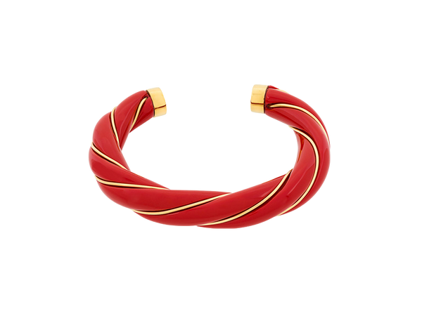 Diana Cuff Bracelet - Red