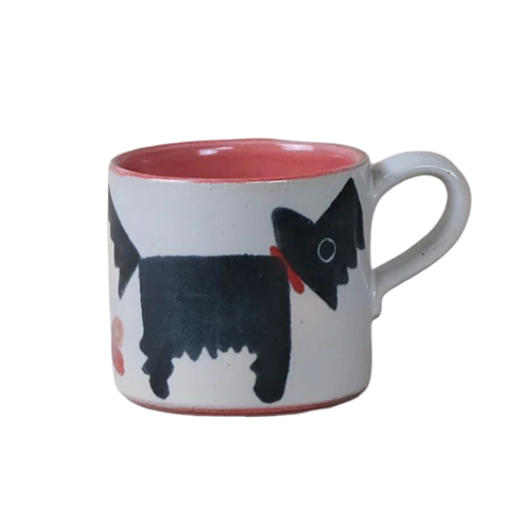 Small Mug - Red Scottie Dog