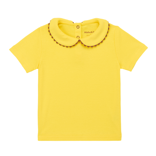 Rickrack Collar Tee - Sol