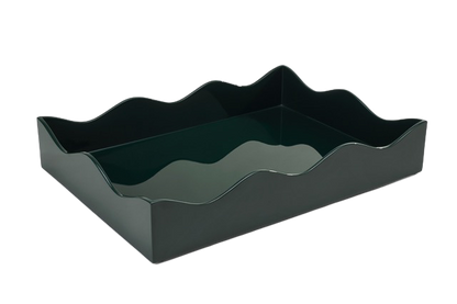 Rita Konig Belles Rives Lacquer Tray - Bottle Green
