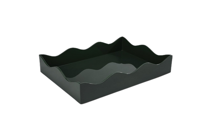 Rita Konig Belles Rives Lacquer Tray - Bottle Green