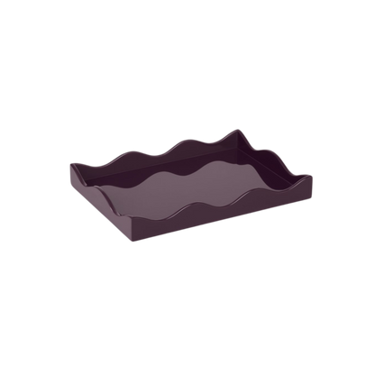 Rita Konig Belles Rives Lacquer Tray - Aubergine
