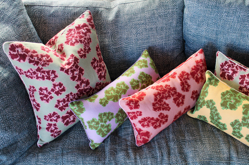 Ronko Hibiscus Lumbar Pillow