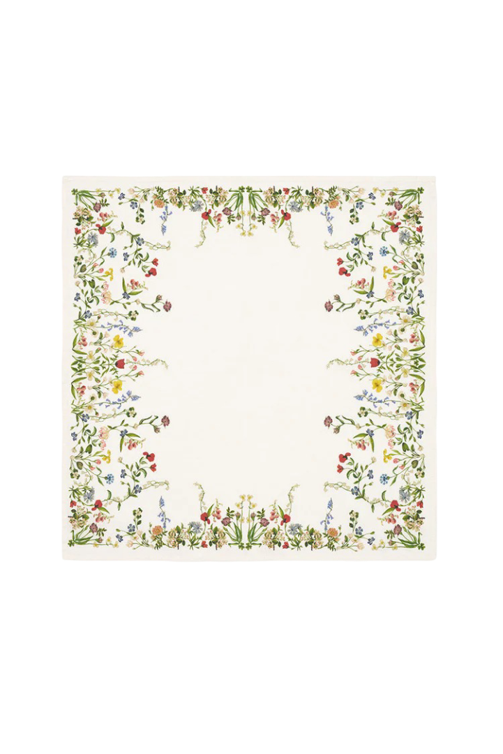 S&B x John Derian Green 'Botanical Wildflower' Linen Napkin