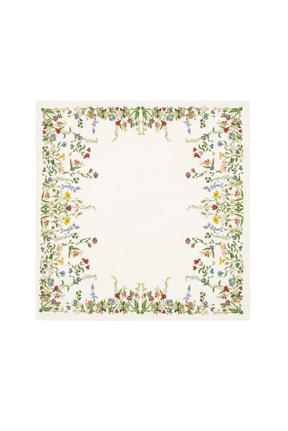 S&B x John Derian Green 'Botanical Wildflower' Linen Napkin
