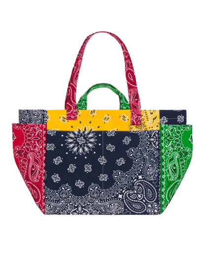 Picnic Quilted Colorblock Tote Bag
