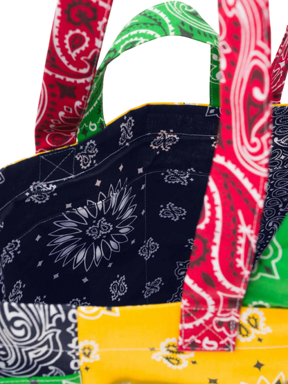 Picnic Quilted Colorblock Tote Bag
