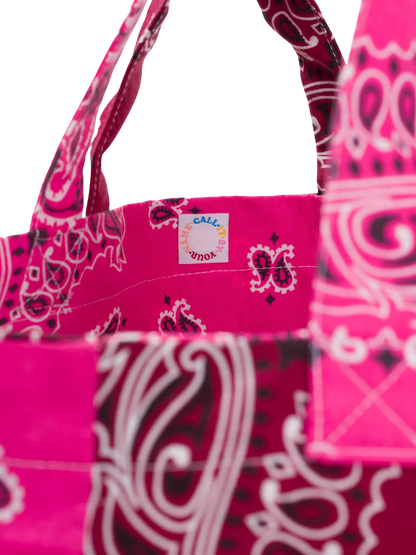 Picnic Quilted Colorblock Tote Bag