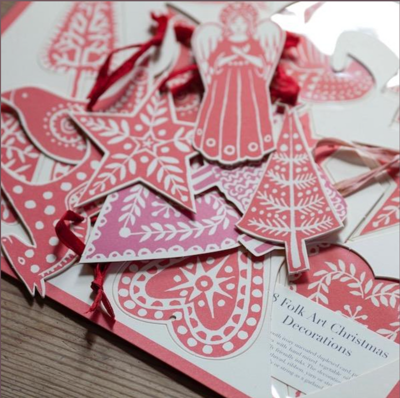 Folk Art Ornament Kit - Set of 18