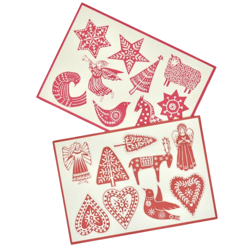 Folk Art Ornament Kit - Set of 18