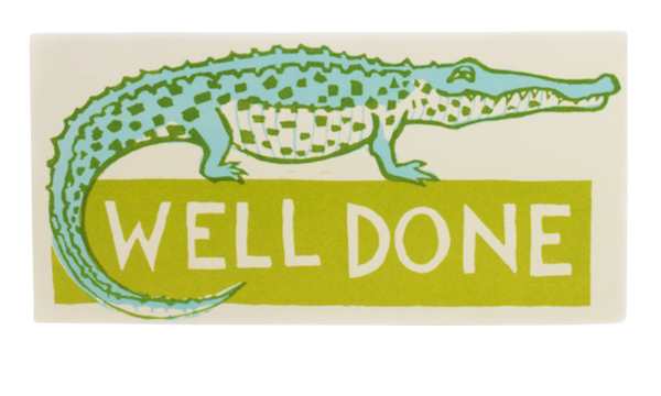 Well Done Crocodile Card