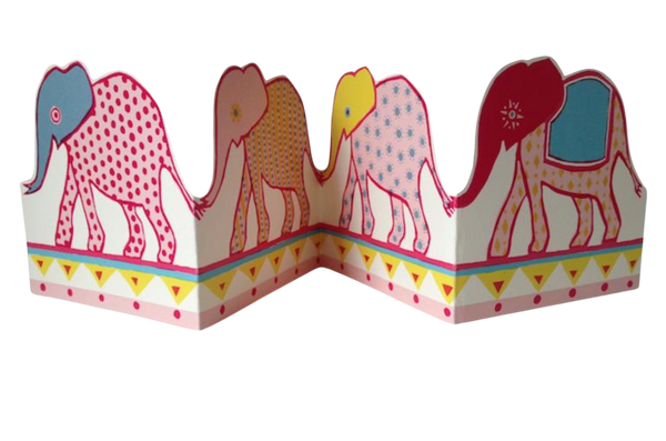 Carnival of the Elephants Foldable Card