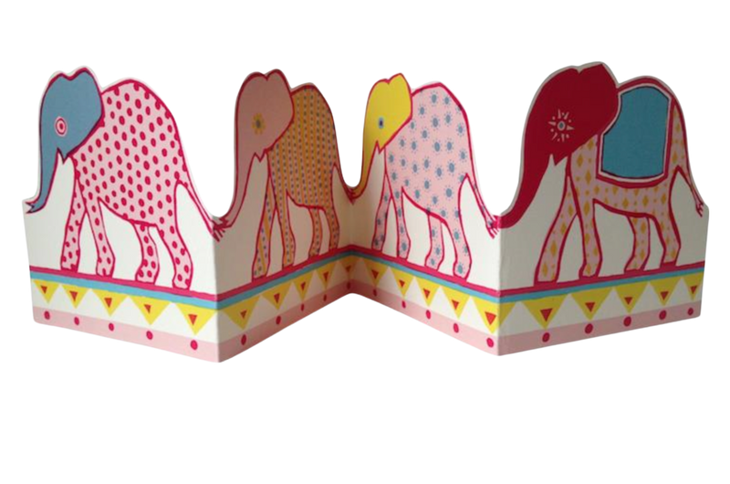 Carnival of the Elephants Foldable Card