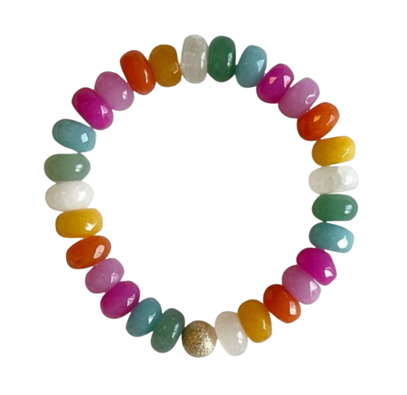 Rainbow stone deals bracelet