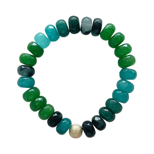 Rainbow of Green Bracelet